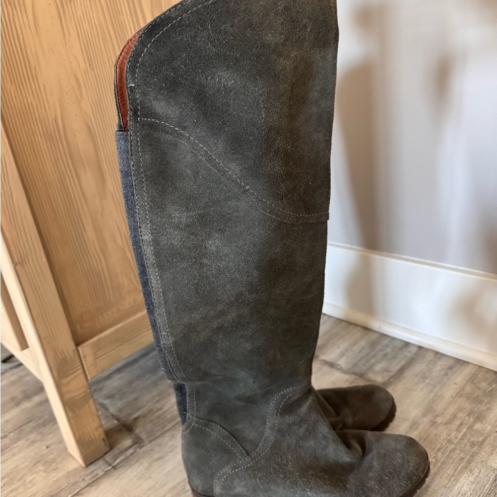Lucky Brand Gray Over the Knee Boots